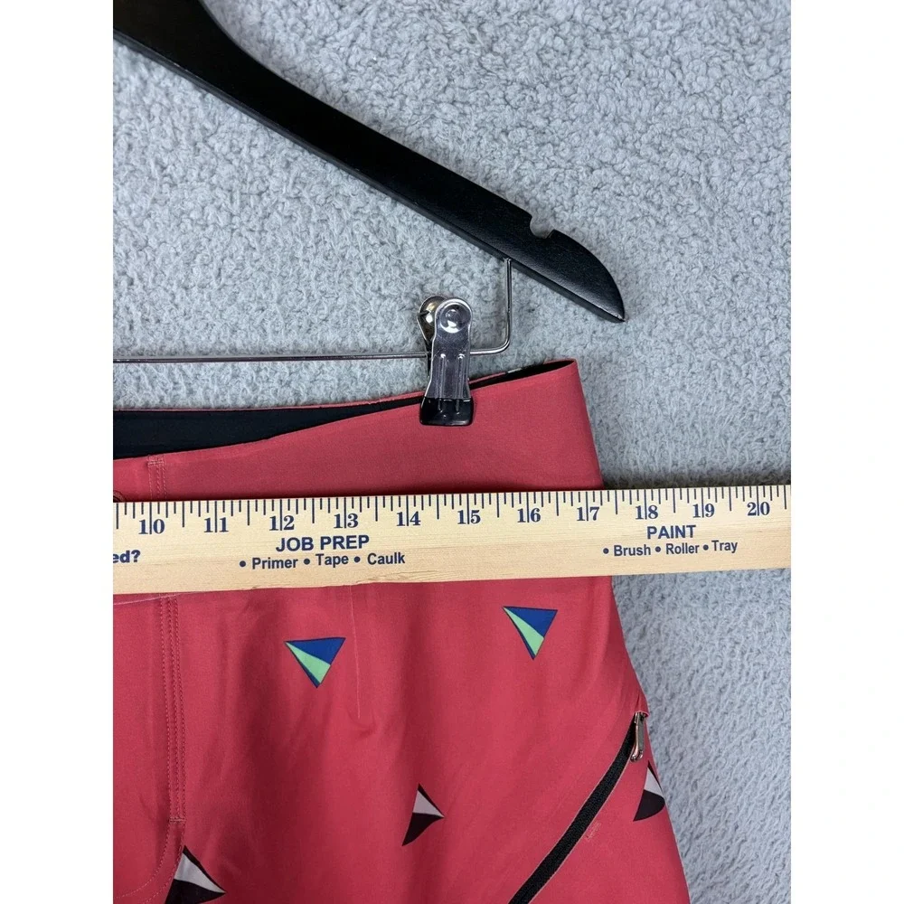 Lululemon Board Shorts Mens 34 Pink Geometric Swim Trunks Zip Pocket Quick Dry